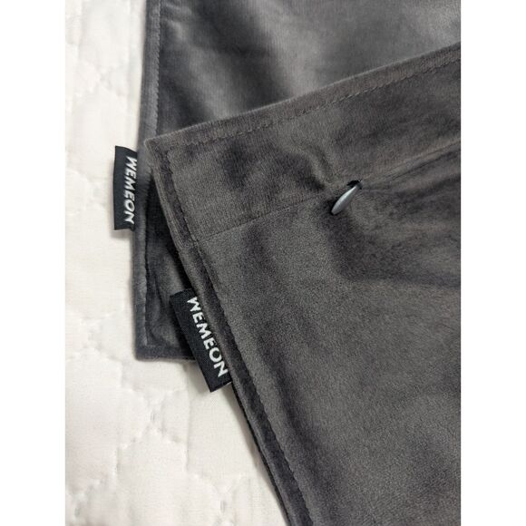 🛋️ WEMEON Charcoal Velvet Throw Pillow Covers 18x18 – Set of 2 - Picture 3 of 5